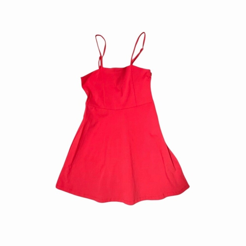 Forever 21 Girls Dress Size 13/14 Red Fit & Flare Skater Knee Length